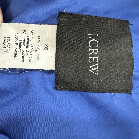 J. Crew Blue Quilted Puffer Vest - Picture 2 of 5